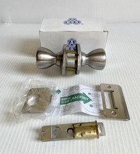 Mobil Home/ RV Interior Door Knob Silver- Fits Door Thickness 1 1/8- 1 1/2”