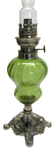 Pretty little old oil - , lamp