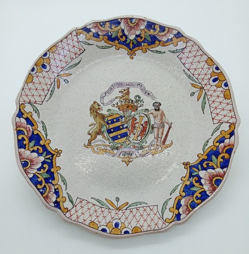 1306 assiette blason - assiette,