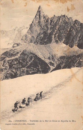 Cpa chamonix traversee - cpa, de