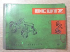 Deutz tug D50S + D55 spare parts list