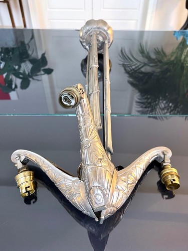 Lustre art déco - en, bronze