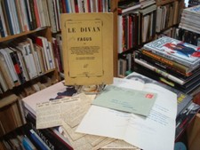 Le Divan 17e année n° 109 Mai 1925 [collectif] FAGUS Lettre signée de l'éditeur