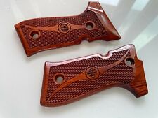 New checkered on hardwood Grips of Beretta 92FS 92F 96 M9 FULL SIZE ONLY# No.2
