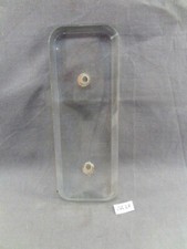 1 Beveled Rounded Clear Glass Cleaning Plate 15.4 x 5.7cm (CR28)