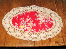 napperon vintage, ovale  tissu