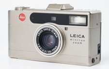 [Exc++] Appareil photo argentique 35 mm Leica Minilux Zoom Silver Point & Sho...