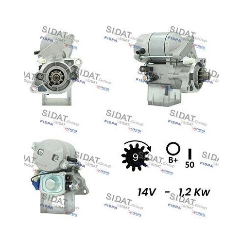 Démarreur sidat s12de0719a2 - démarreur,