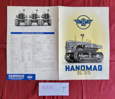 N°16385 J  / tracteur  a chenilles HANOMAG K 55  / catalogue en francais