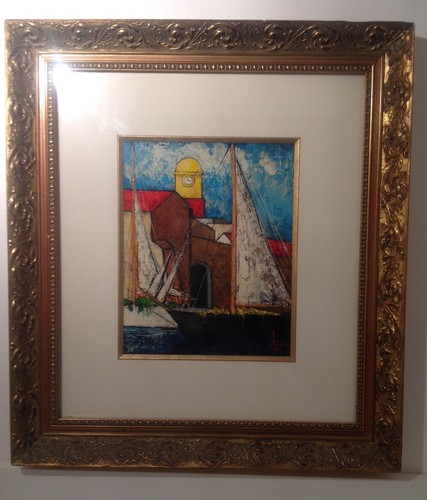 Tableau saint tropez huile - saint,