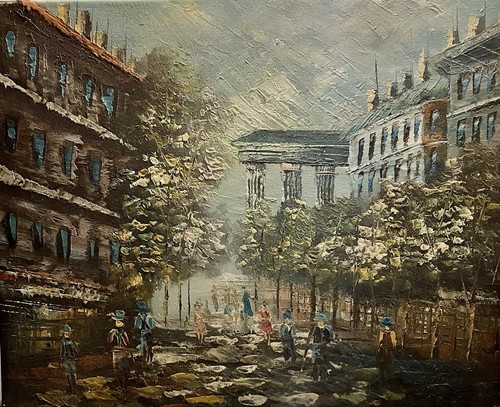 Tableau peinture huile sur - huile,