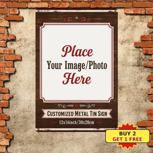 Custom metal tin - metal, sign
