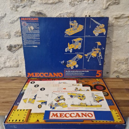 Boite meccano bleue - meccano,