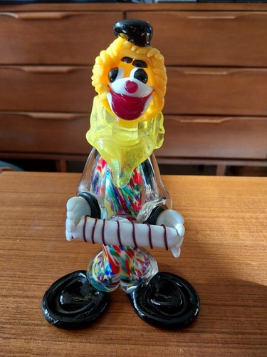 Clown cristal murano - cristal,