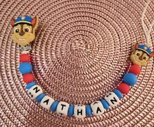 Attache tetine personnalisée Pat Patrouille silicone 