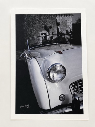 Triumph tr3 papier - papier, d’art