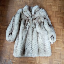 Manteau 3/4 renard argenté