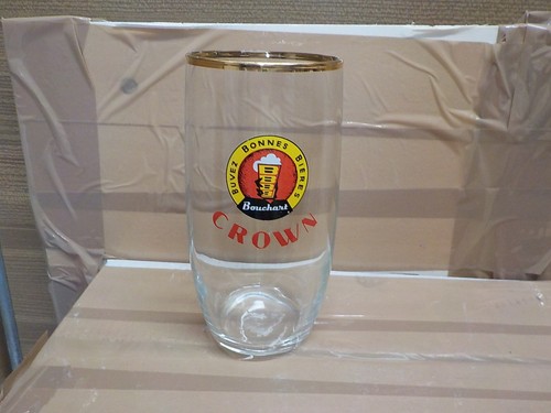 Verre biere brasserie crown - ,
