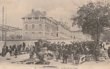 63 CPA N° 50 CLERMONT-FERRAND LE MARCHÉ AUX PUCES