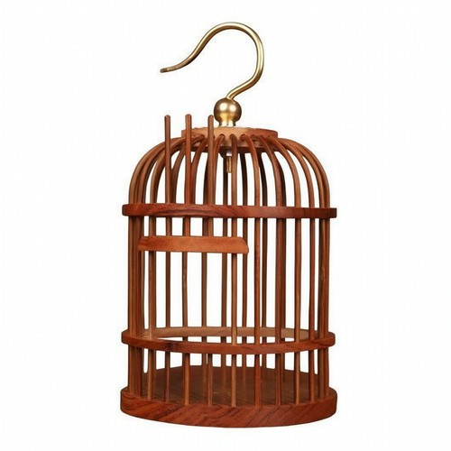 Cage bambou suspendue - à,