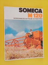 SOMECA M 120 21 x 29.7 cm Combine Harvester Brochure (10 Interior Pages)