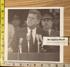 John F Kennedy In Suit Speech Podium Scene Book Photograph