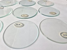 Verre plat biseauté Ø 100 mm à Ø 142,5 mm pendule horloge Pendelglas Glass clock