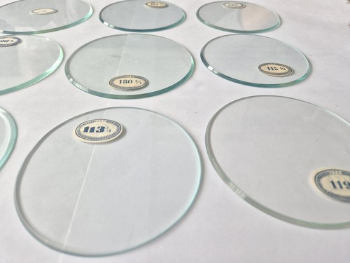 Verre plat biseauté 100 mm - Ø,