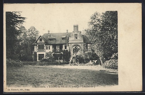 Cpa étang ville - cpa, Étang-la-ville