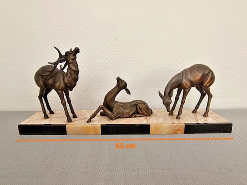 Statuette cervidés art - cervidés,