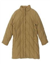 FILA Womens Padded Coat IT 44 Medium Beige Polyester AF05