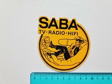 Autocollant Saba TV Radio Hifi