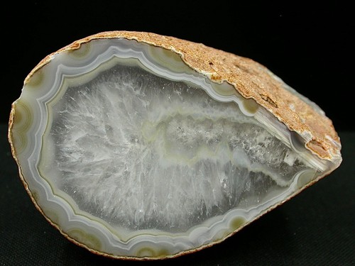 Demi géode agate polie - demi,
