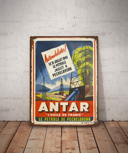 Plaque métal vintage - , antar