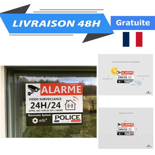 Autocollants alarme vidéo - autocollants,