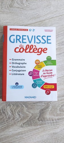Livre grevisse college - grevisse,