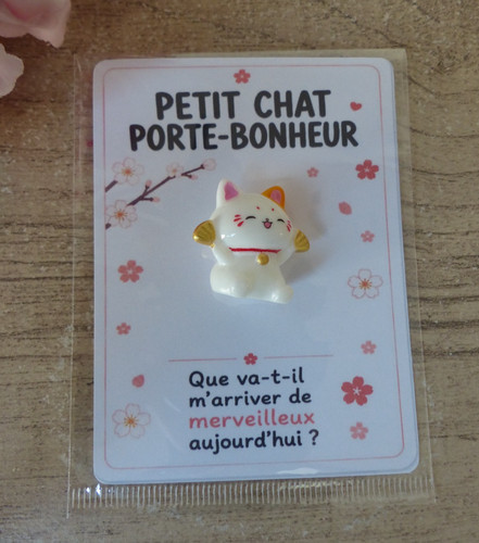 Mini chat porte‑bonheur
