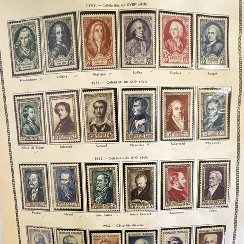 Lot timbres commémoratifs
