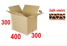 lot de 10 boîtes carton ou emballage caisse carton 400 X 300 X 300 mm DD