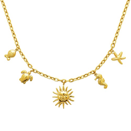 Collier femme acier inoxydable - acier,
