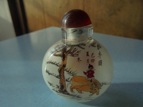Flacon opium tabatière - à,