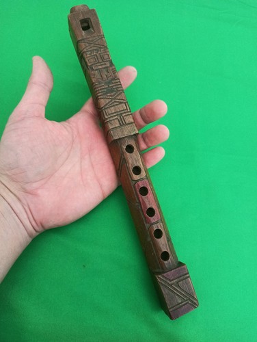Flute bois sculptée - flute, en