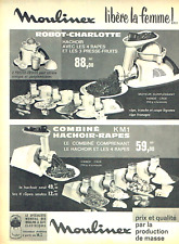 Advertising 25.04 1961 Moulinex Robot-Charlotte Combi- Shaved Chopper
