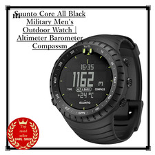 Montre d'extérieur militaire Suunto Core entièrement noire pour hommes |...