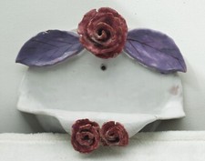 Vintage 70's. Small Outdoor Ceramic Flower Decor Sink. Good condition. 21 cm