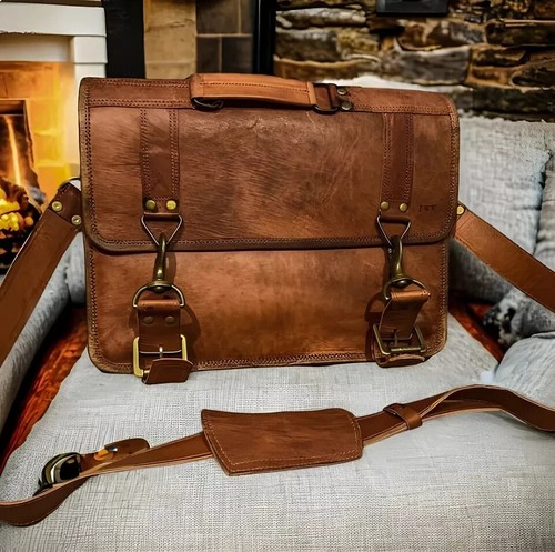 Sac messager cuir - sac, en
