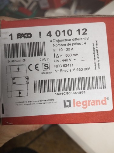 Disjoncteur differentiel - disjoncteur,