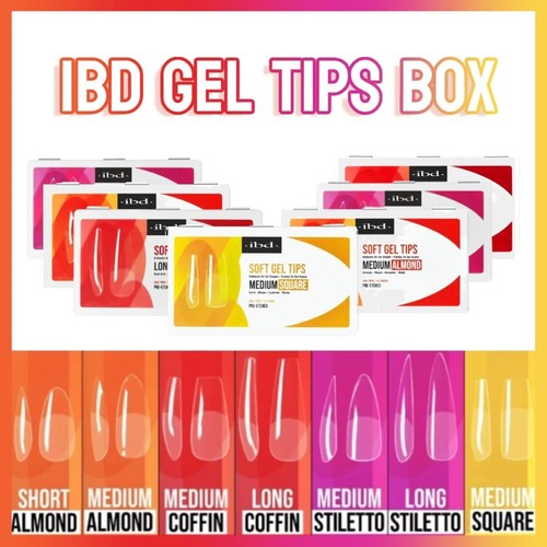 Ibd soft gel tips box - ibd,