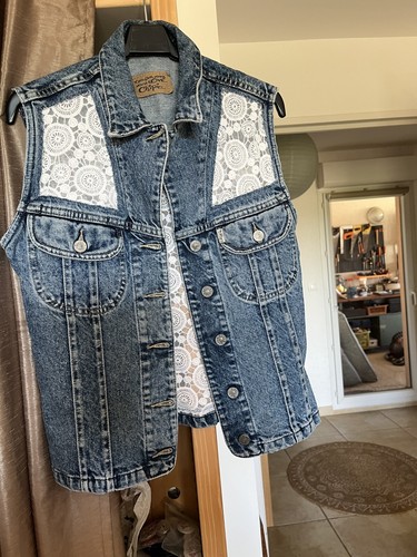 Blouson sans manches - manches, jean