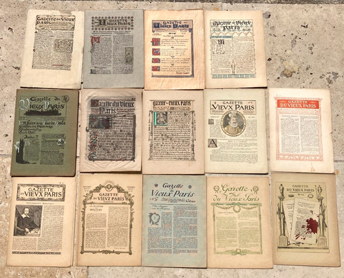 Gazette vieux paris lot - gazette, de